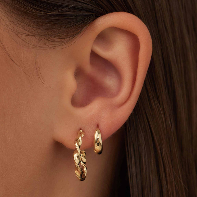 Isabel Bernard Cadeau d'Isabel 14 karaat gouden oorbellenset IB90176-zoom-