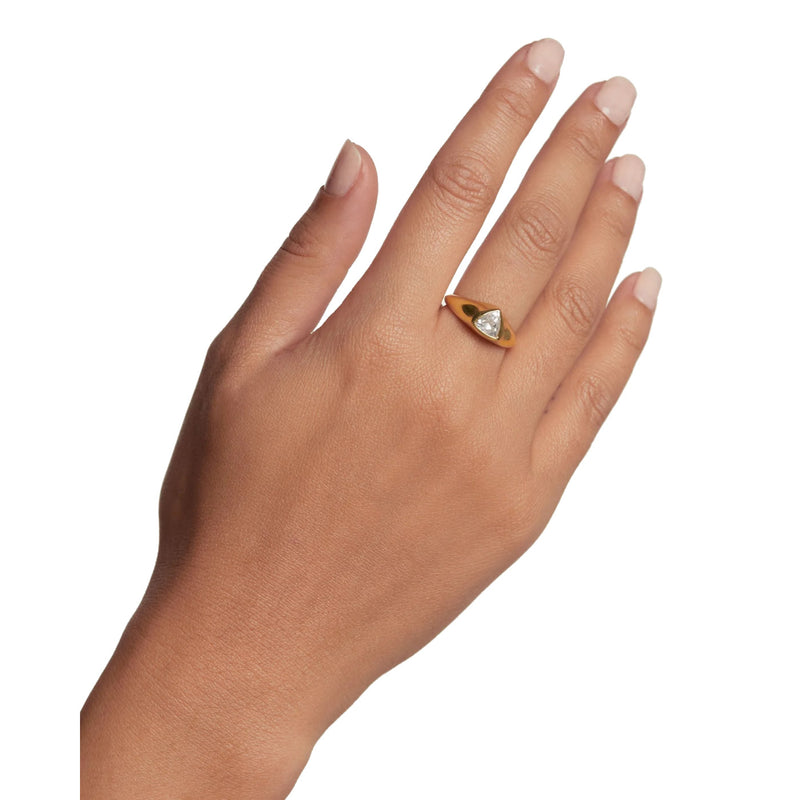 P D Paola The New Essentials 925 Sterling Silver Ring AN01-986-10 Gold Plated-zoom-