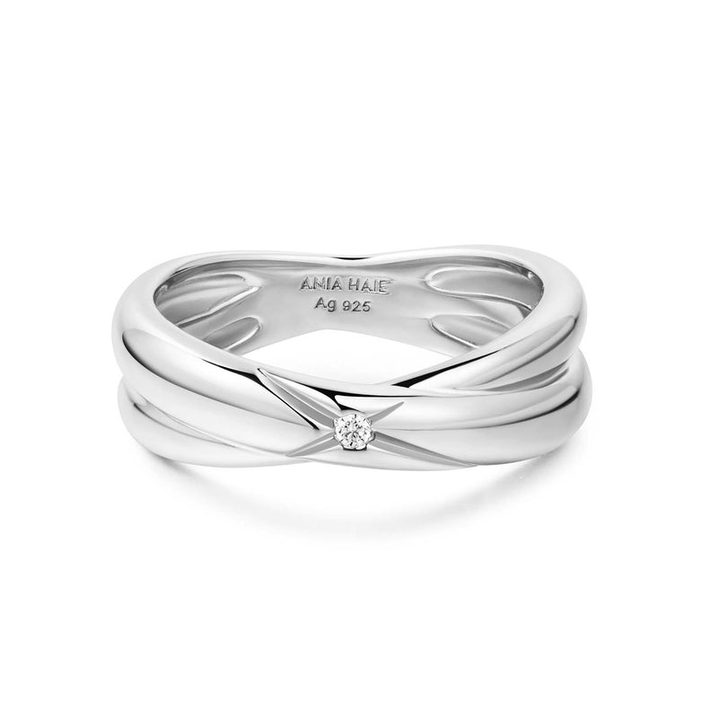 Ania Haie Ania Haie Dusk Divas 925 Sterling Silver Ring 2002-AH-R061-06H52-zoom-