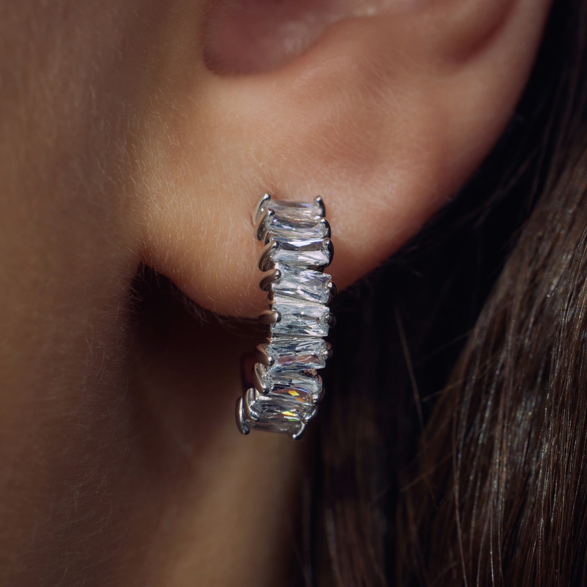 Parte Di Me Santa Maria della Base 925 sterling Silver Hoop Earrings PDM36095