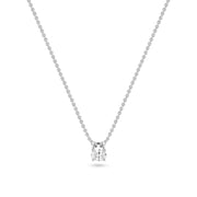 Sif Jakobs 925 Sterling Zilveren Ovale Necklace SJ-N2744-CZ