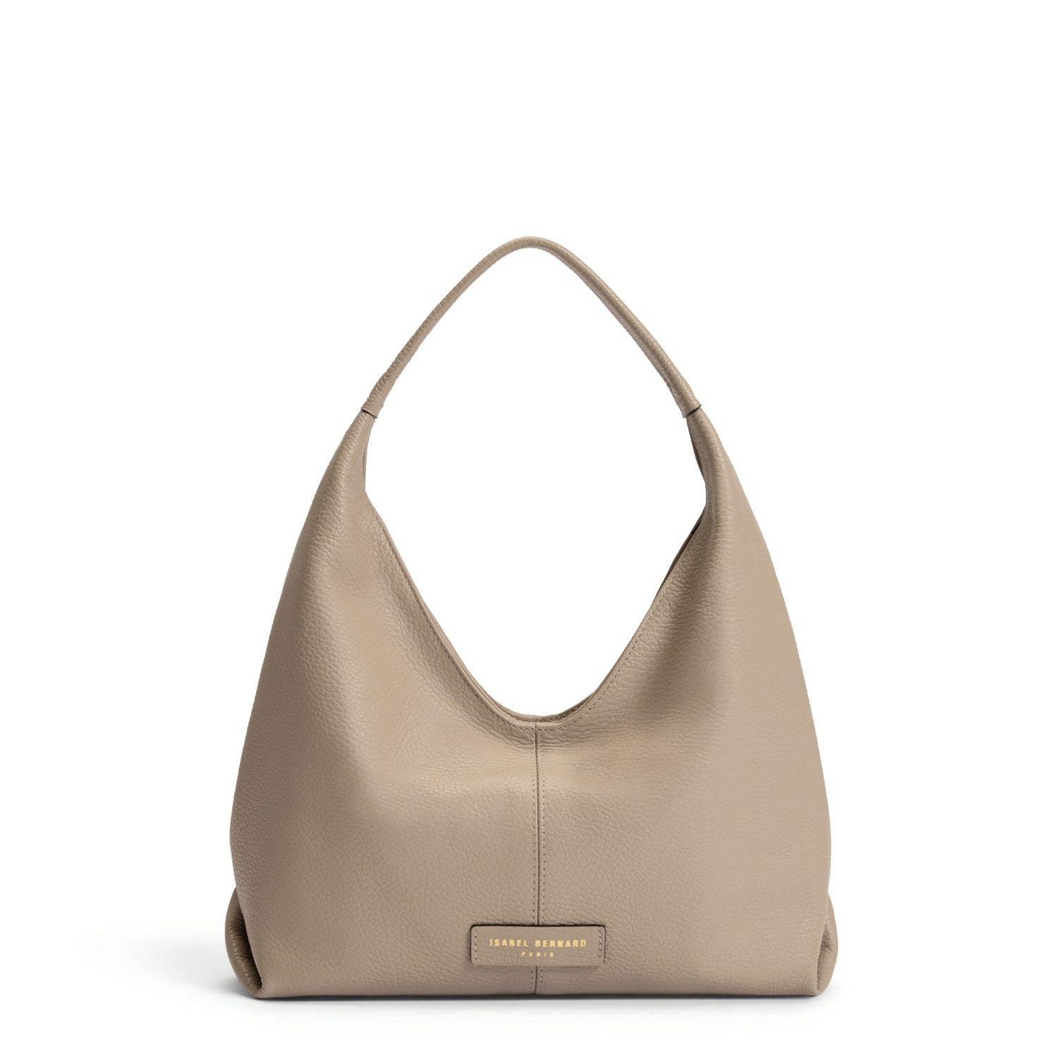 Isabel Bernard Honoré Grace mini taupe calfskin leather handbag IB21132-078