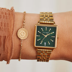 Violet Hamden Dawn Gold-coloured/Green Watch (34 mm) VH09004