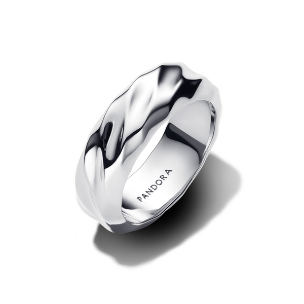 Pandora Essence 925 Sterling Zilveren Geribbelde Brede Band Ring 193886C00