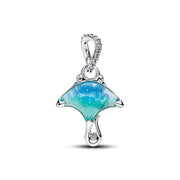 Pandora Moments Murano Glass and Enamel Manta Ray Hangende Bedel 794685C01