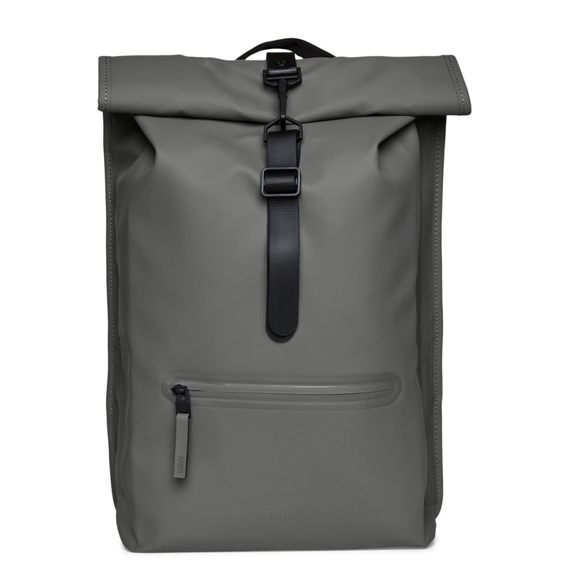 Rains Grey Rolltop Backpack R13320-13-zoom-