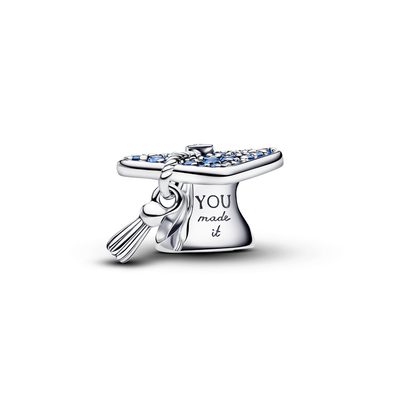 Pandora Moments Sprankelende Blauwe 2026 Afstudeerhoed Bedel 794461C01-zoom-