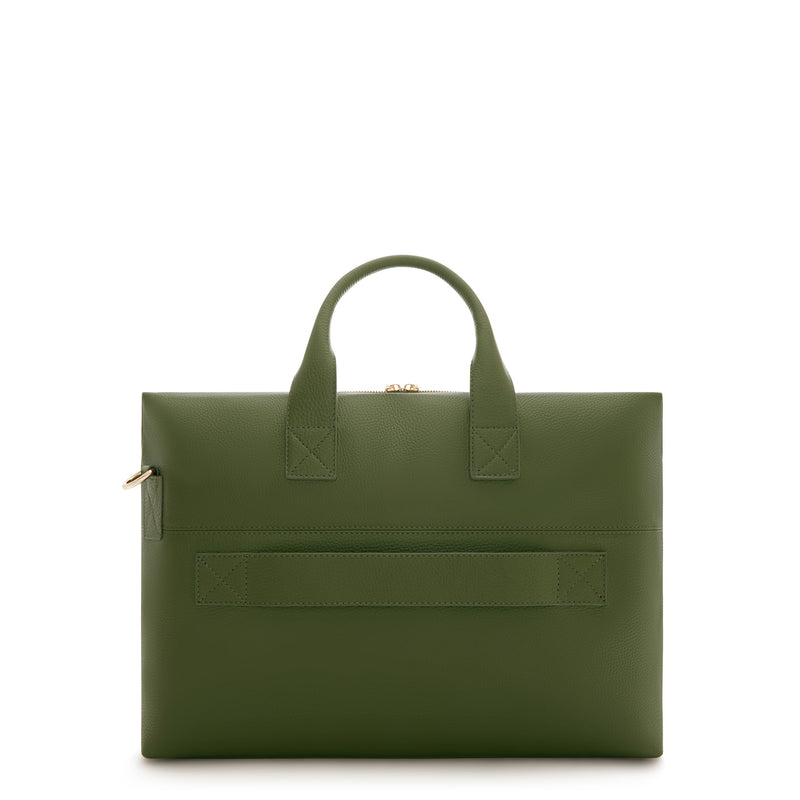 Isabel Bernard Honoré Anique Groene Kalfsleren Handtas IB25061-zoom-