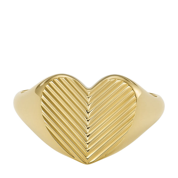 Fossil Harlow Goudkleurige Ring JF04655710