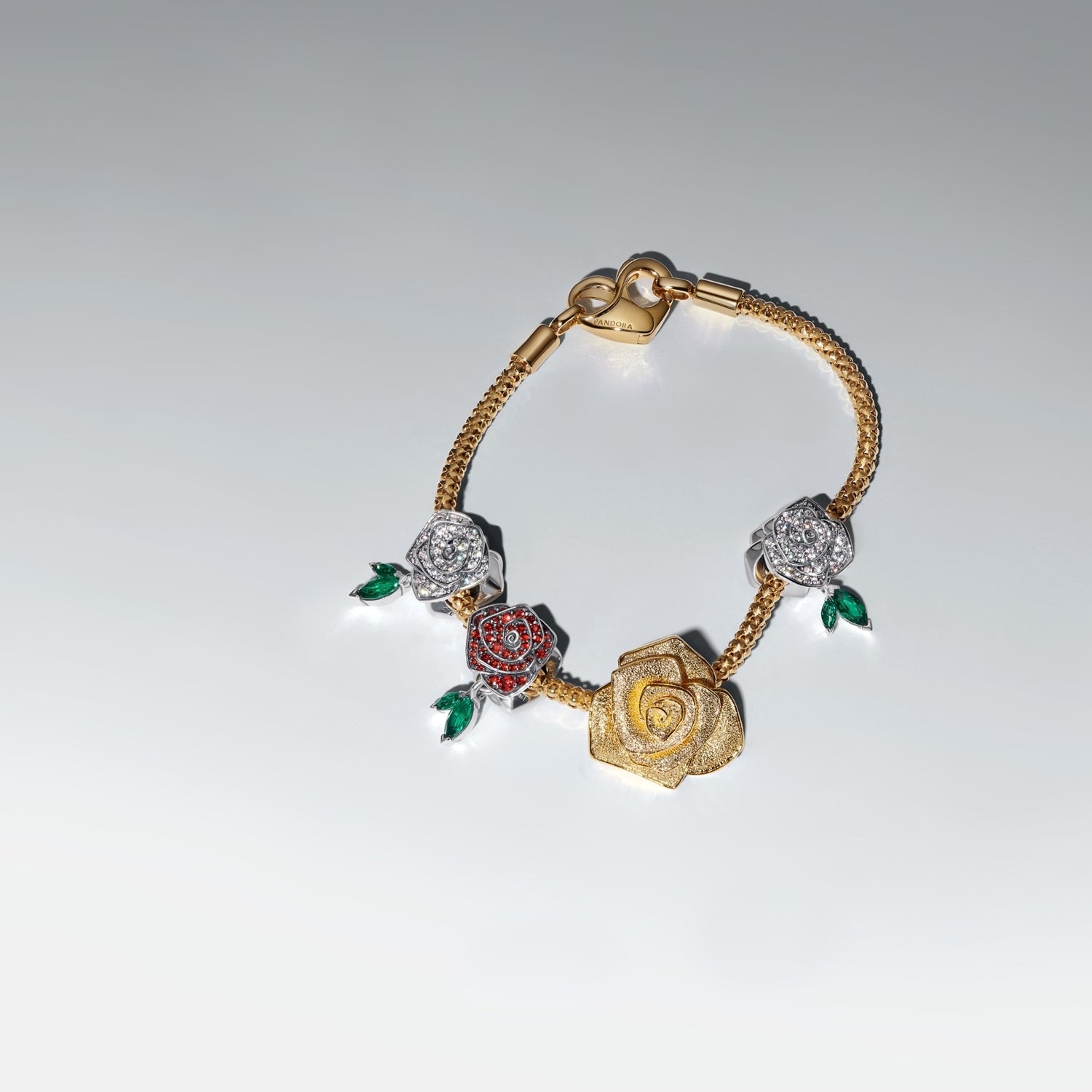 Pandora Nature and Celestial 925 Sterling Silver Rose Charm 793201C02