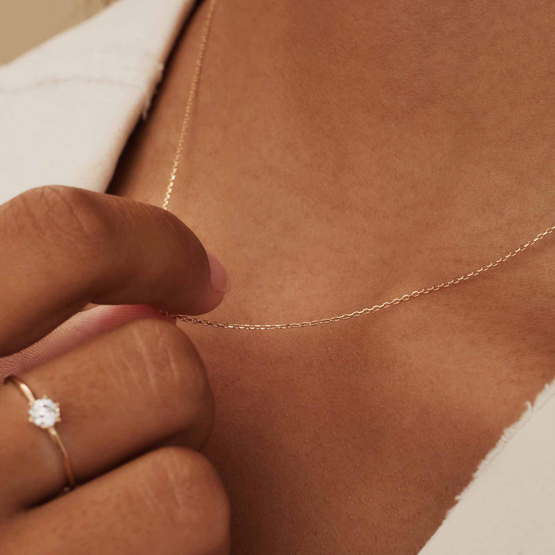 Isabel Bernard La Concorde Nicole 14 Karaat Rosé Gouden Collier IB340120-zoom-