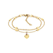 Tommy Hilfiger Roestvrij Staal Goudkleurige Dames Schakelarmband TJ2781012