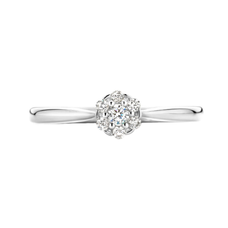 Blush 14 Karaat Witgouden Ring 1248WZI/60-zoom-