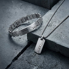 G-STAR Unistrial Silver Link Bracelet GSJ.112.03