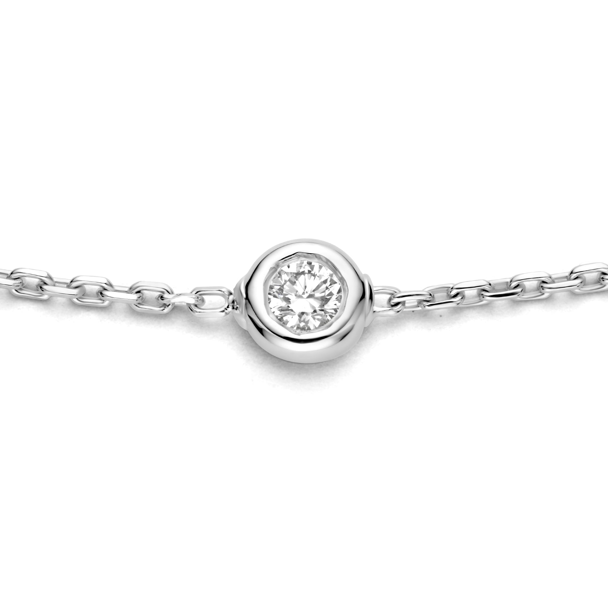 Isabel Bernard De la Paix Alfie 14 Carat Whitegold Bracelet | diamond 0.12 ct | IBD320003