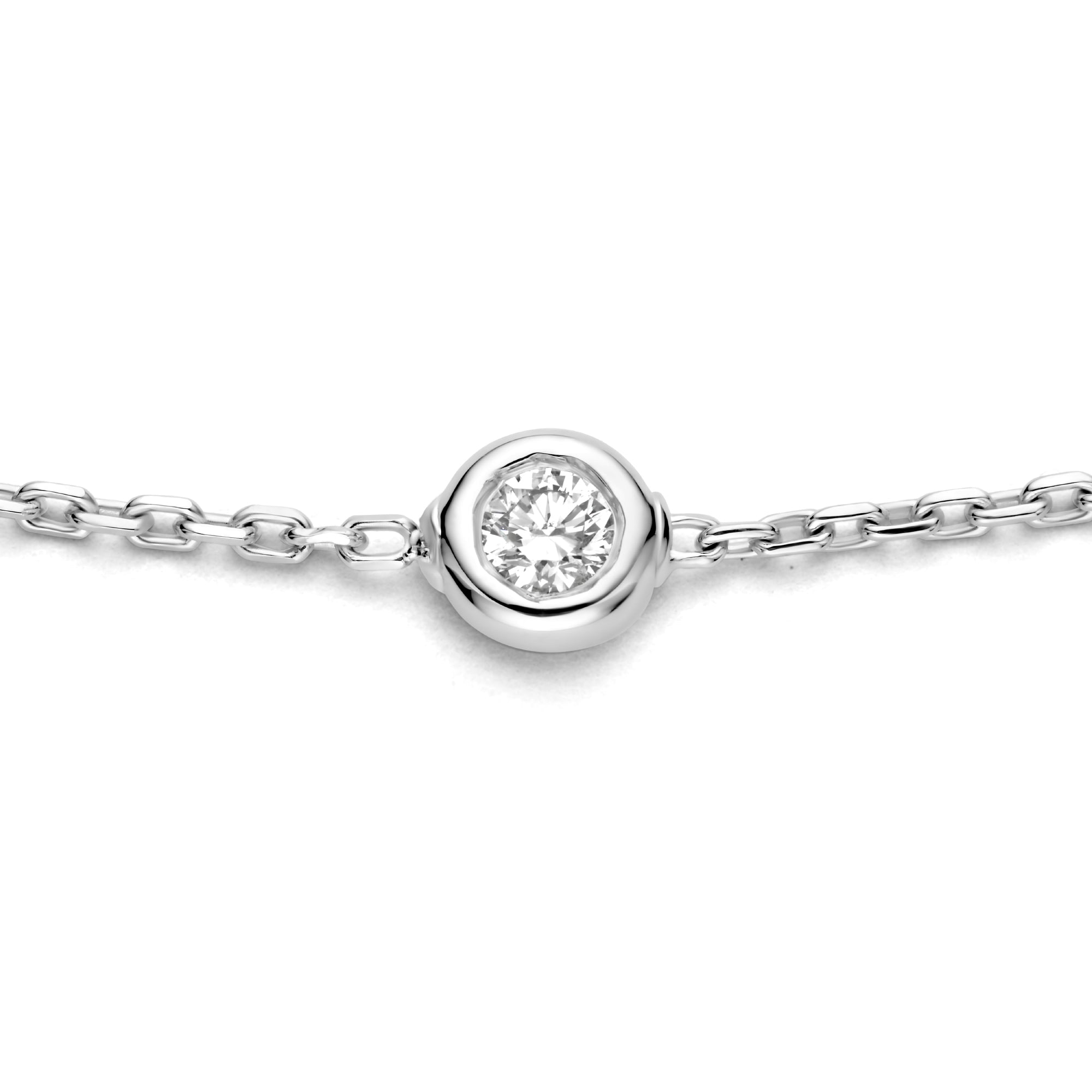 Isabel Bernard De la Paix Alfie 14 Carat Whitegold Bracelet | diamond 0.12 ct | IBD320003