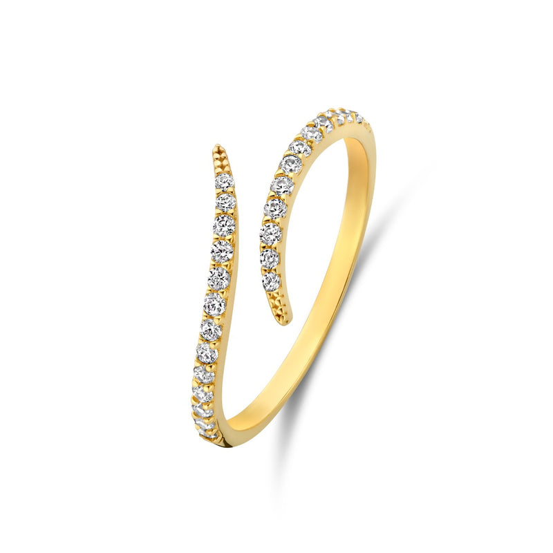 Beloro Jewels Monte Napoleone Stella 9 karat gold ring with zirconia BO330031-50-zoom-