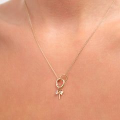 Isabel Bernard Le Marais Heart 14 karat gold charm IB350056