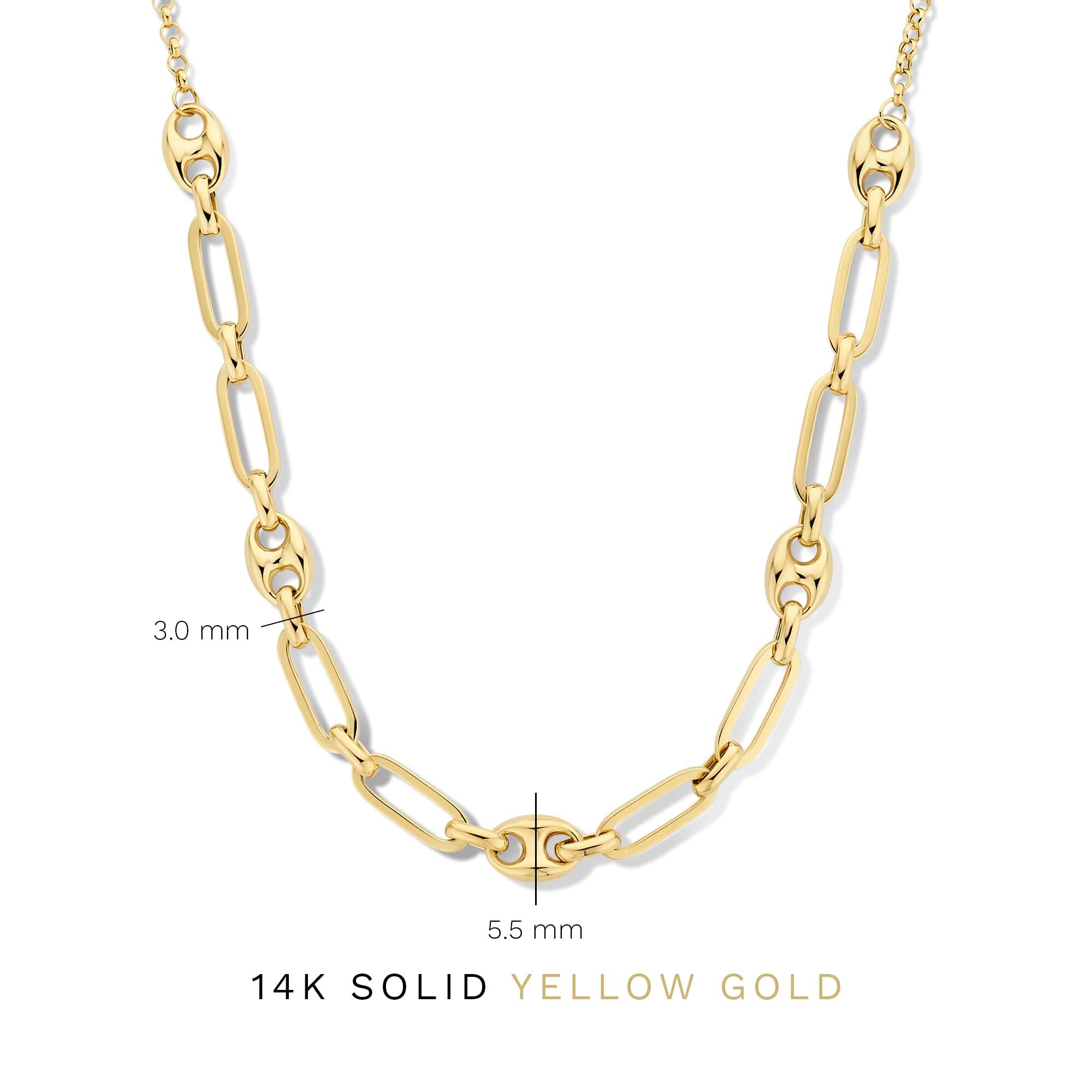 Isabel Bernard Aidee Demie 14 Carat Golden Necklace IB340117