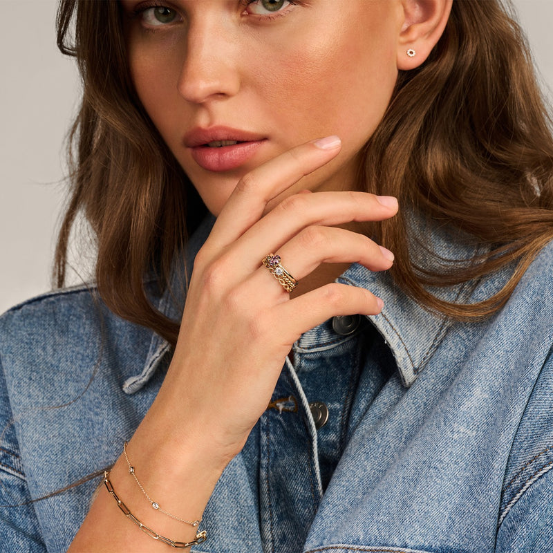Blush 14 Karaat Gouden Ring 1242YAM/58-zoom-