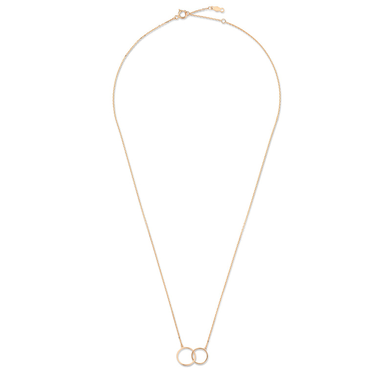 Isabel Bernard La Concorde Loulou 14 Karaat Rosé Gouden Collier IB340141 (Lengte: 40.00-44.00 cm)-zoom-