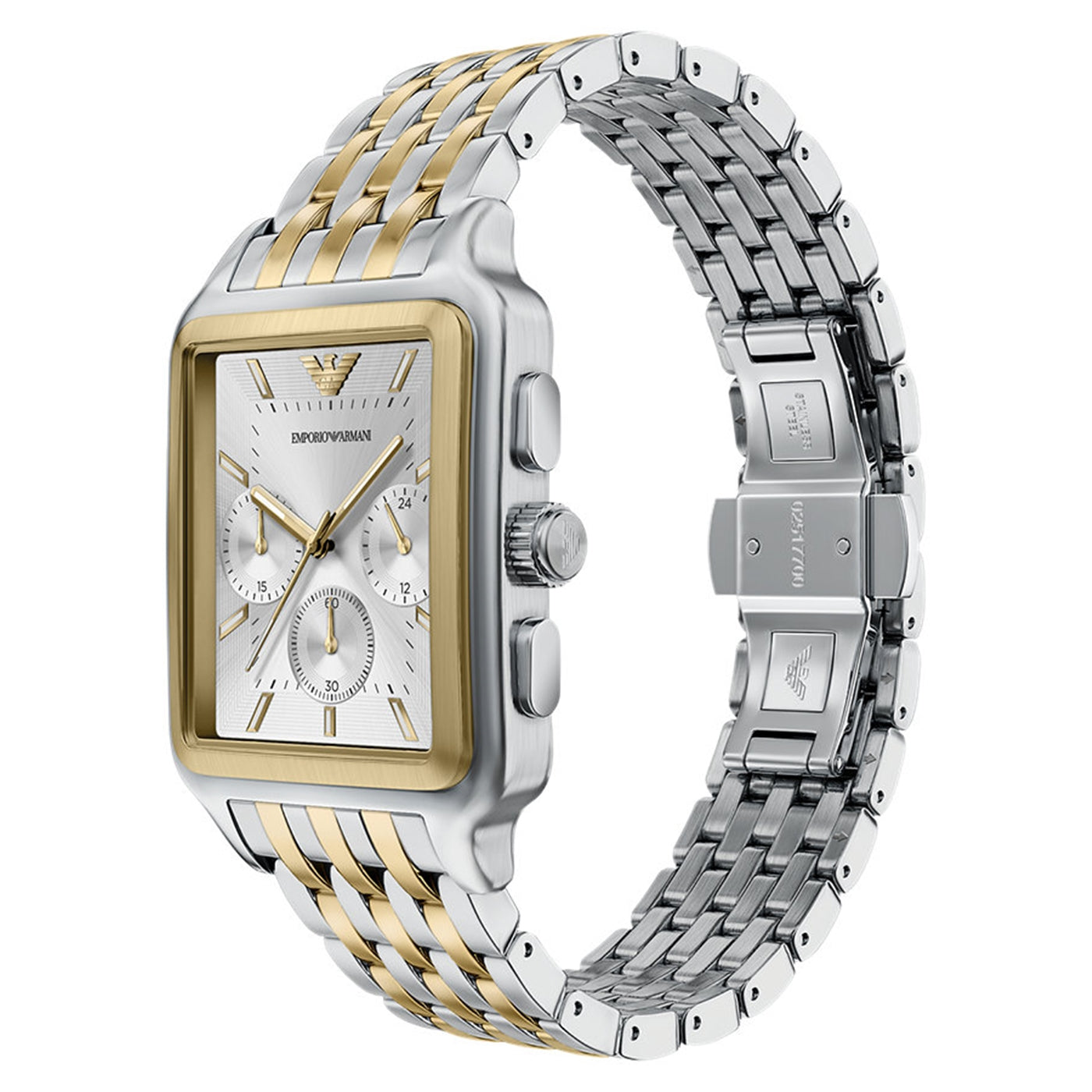 Emporio Armani Rectangular Silver Dial Watch AR11752