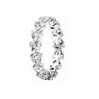Pandora Timeless 925 Sterling Silver Hearts Ring 193103C01-52
