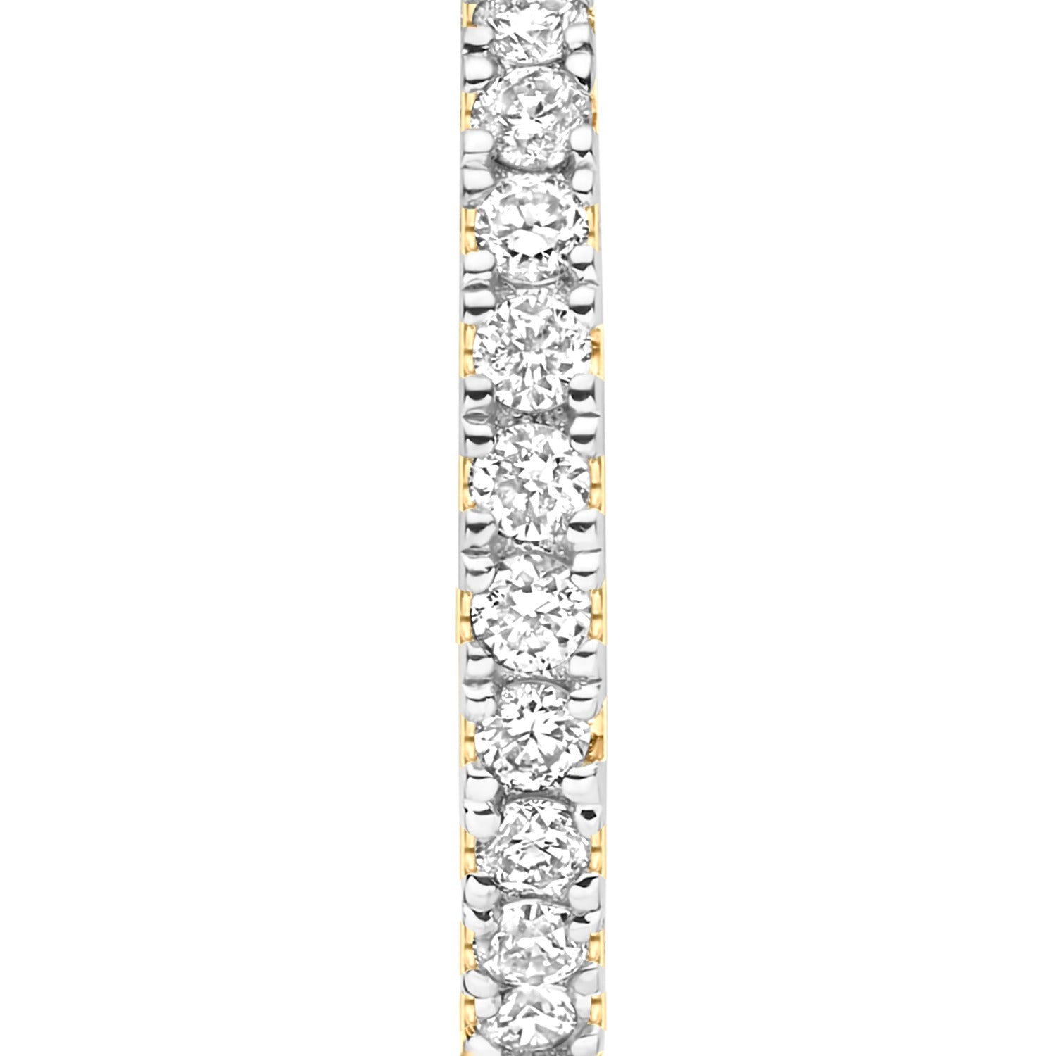 Isabel Bernard De la Paix Madeline 14 karat gold hoop earrings with diamond 0.15 carat IBD360034