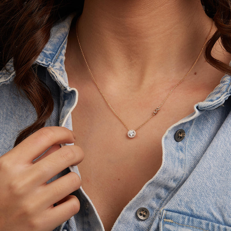 Michael Kors Premium 925 Sterling Silver Rosegolden Necklace MKC1208AN791 (Length: 40.50 - 45.50 cm)-zoom-