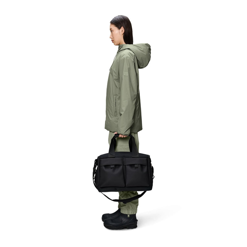 Rains Otaru Small Black Weekend Bag R12970-01-zoom-