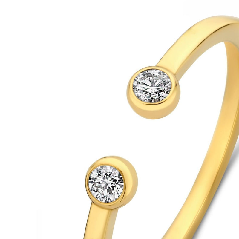 Isabel Bernard De la Paix Flavie 14 Karat Gold Ring With Diamond 0.08 Carat IBD330032-58-zoom-