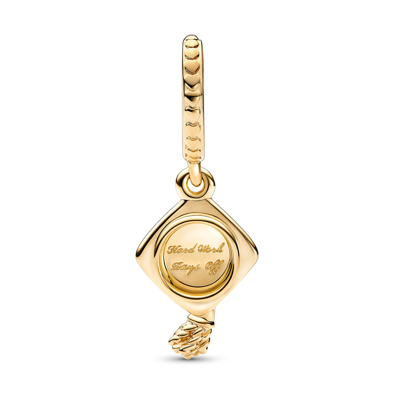 Pandora Moments Graduation Cap Charm 761892C00with14K Gold Plating-zoom-