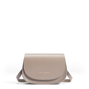Isabel Bernard Montmarte Manon taupe leren crossbody tas van natuurleer IB21116