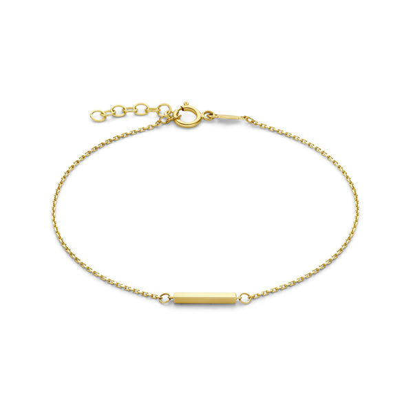 Le Marais Rosalie 14 karaat gouden armband met staafje