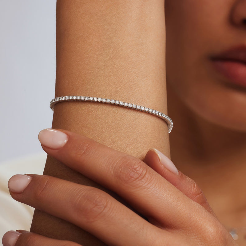 Isabel Bernard De la Paix Madeline 14 Karaat Witgouden Tennis Armband | Diamant 1.08 ct | IBD320006-zoom-