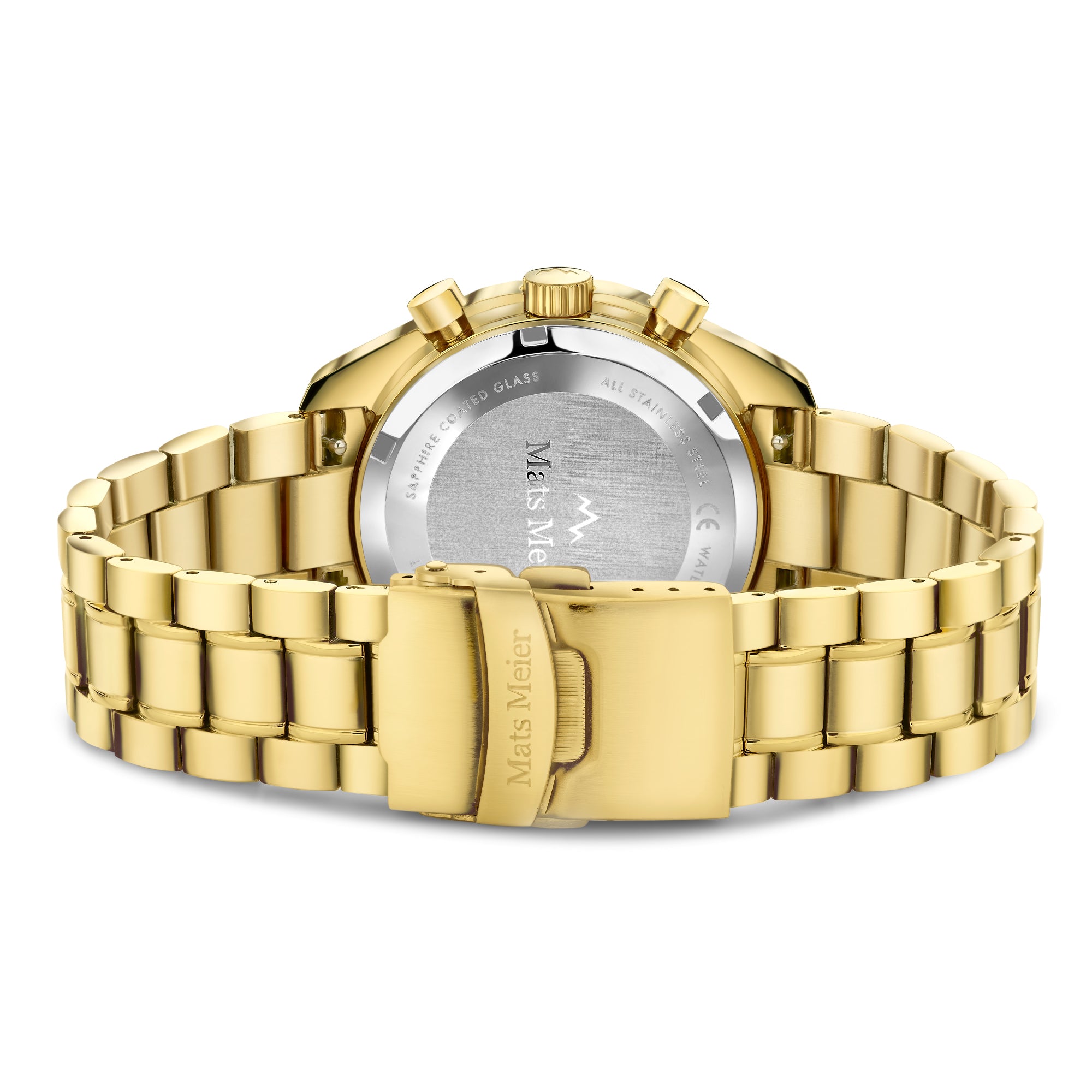 Mats Meier Arosa Racing Chronograph Men'sWatch Gold-coloured and Green MM50017