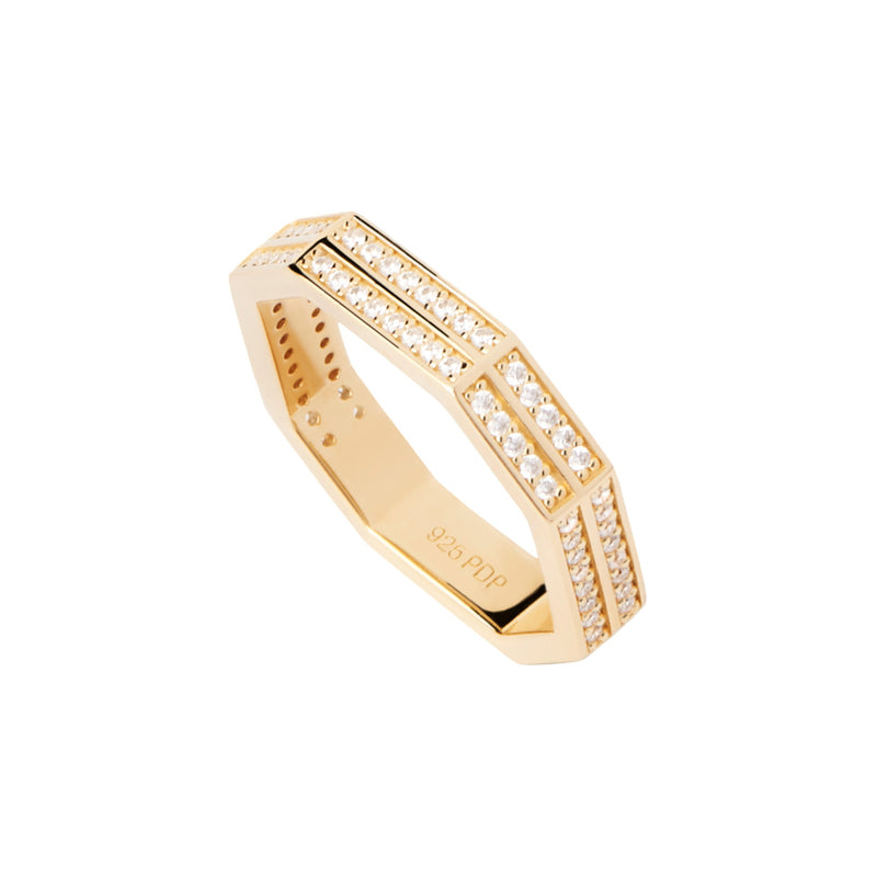 P D Paola The New Essentials 925 Sterling Zilveren Ring AN01-A06-16 Gold Plated-zoom-