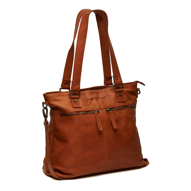 The Chesterfield Brand Rome Leather Cognac Shopper C38.018931-zoom-