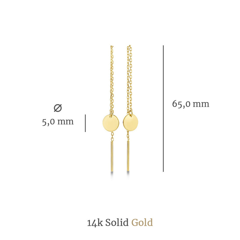Isabel Bernard 14 Karaat Gouden Le Marais Jeanne Oorbellen IB360197-zoom-