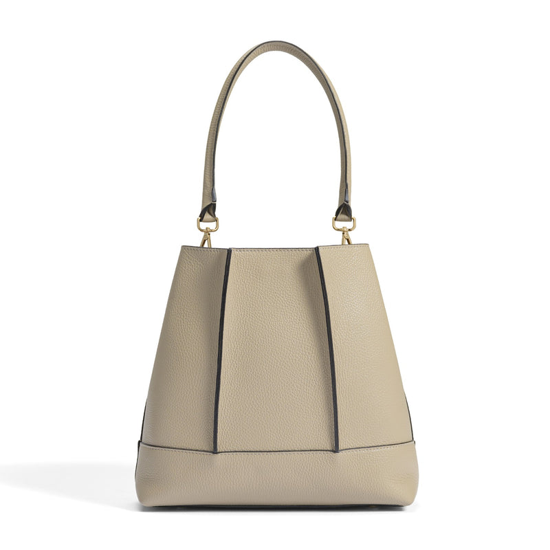 Isabel Bernard Femme Forte Macie Taupe Kalfsleren Schoudertas IB25074-078-zoom-