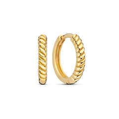 Beloro Jewels La Rinascente Fleur 9 karat gold hoop earrings BO360105