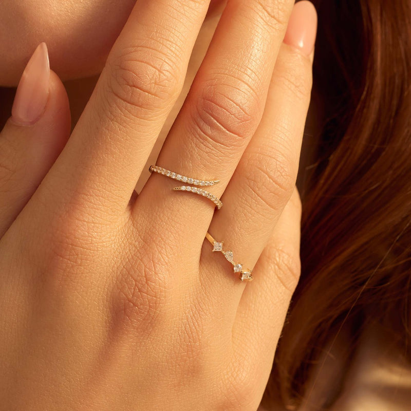 Beloro Jewels Monte Napoleone Mea 9 karat gold ring with zirconia BO330030-50-zoom-