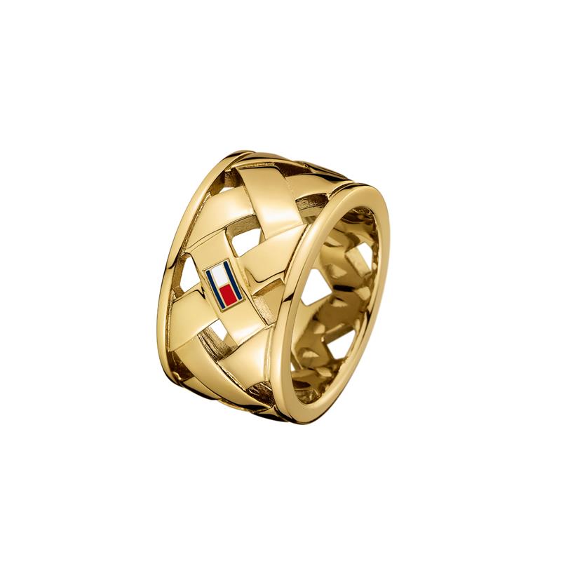 Tommy Hilfiger RVS Ring 2002-TJ2701024C-zoom-