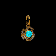 Pandora Marvel Gold Plated Iron Man Arc Reactor Dangle Charm 764216C01