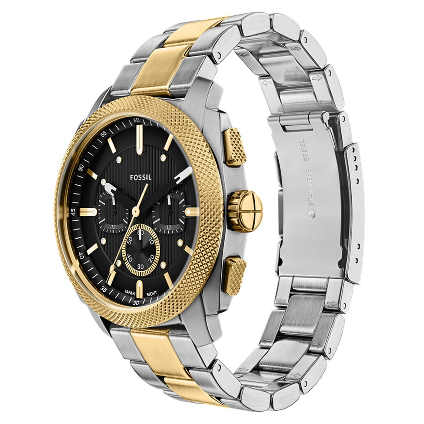 Fossil Machine Round Black Dial Watch FS6159