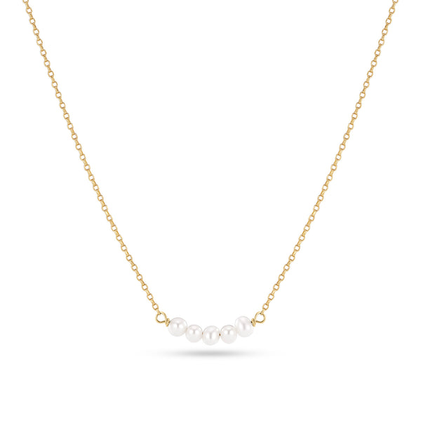 Sif Jakobs Vergulde Perla Cinque Necklace SJ-N2735-P-YG