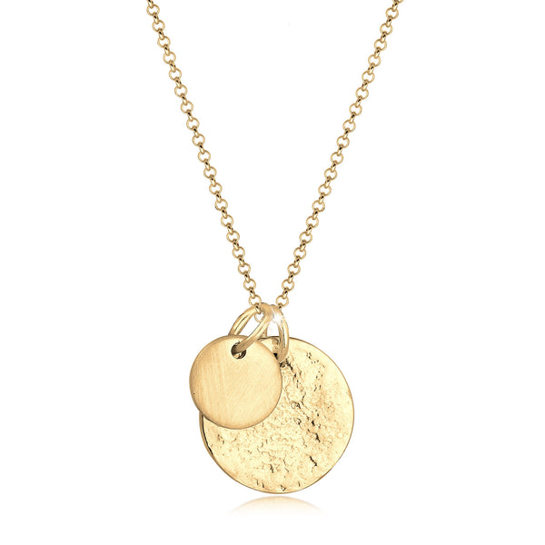 Elli 925 Sterling Silver Coin Necklace 2004-BF-0007736-001