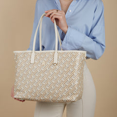 Tommy Hilfiger Monoplay Beige Shopper AW0AW159710F7