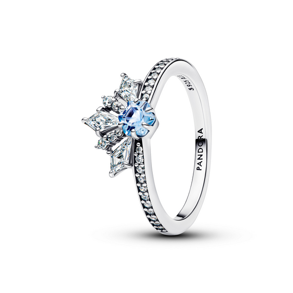 Pandora Disney 925 Sterling Silver Frozen Queen Elsa Tiara Ring 194134C01