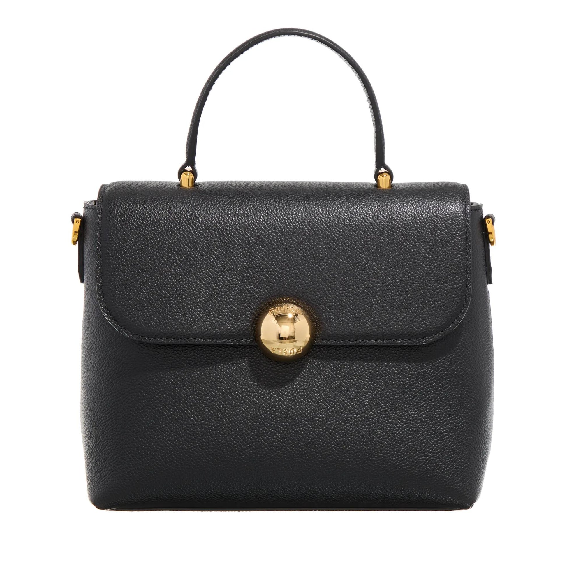Furla Moonlight Black Leather Satchel 2001-A0629246